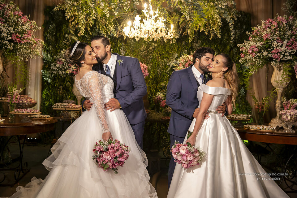 Taisa e Ilson +  Graziela e Valdir